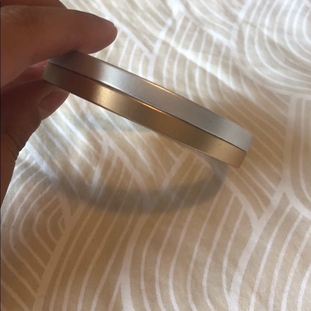 Silver/ Gold Bangle - Picture 2 of 3